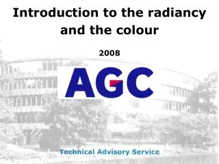 Introduction to the radiancy and the colour 2008