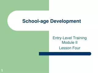 School-age Development
