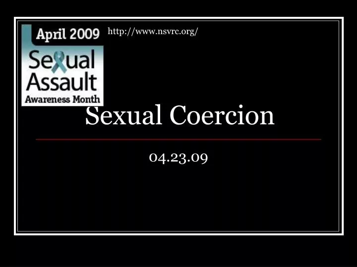 sexual coercion