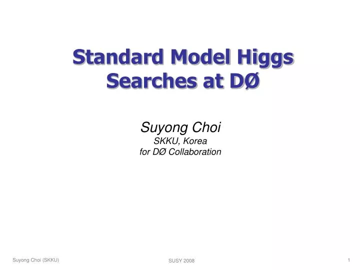 standard model higgs searches at d