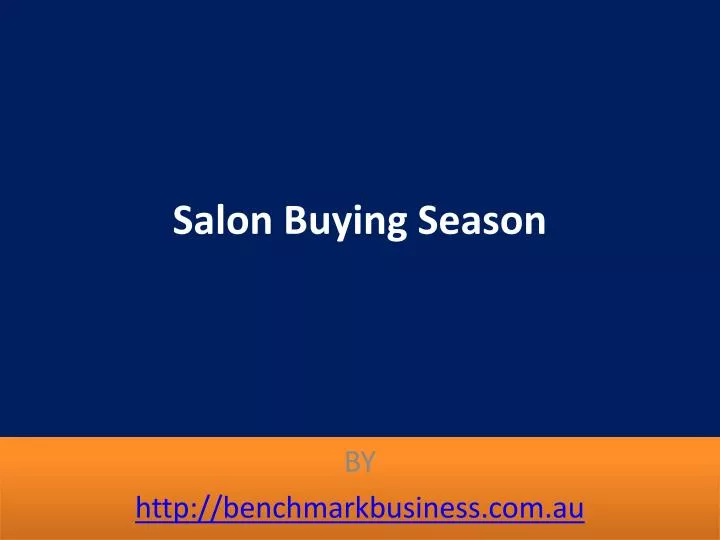 salon buying season