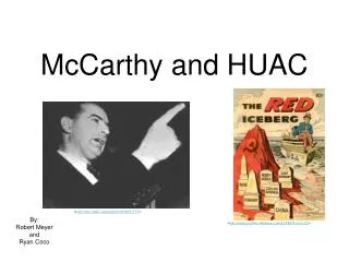 McCarthy and HUAC