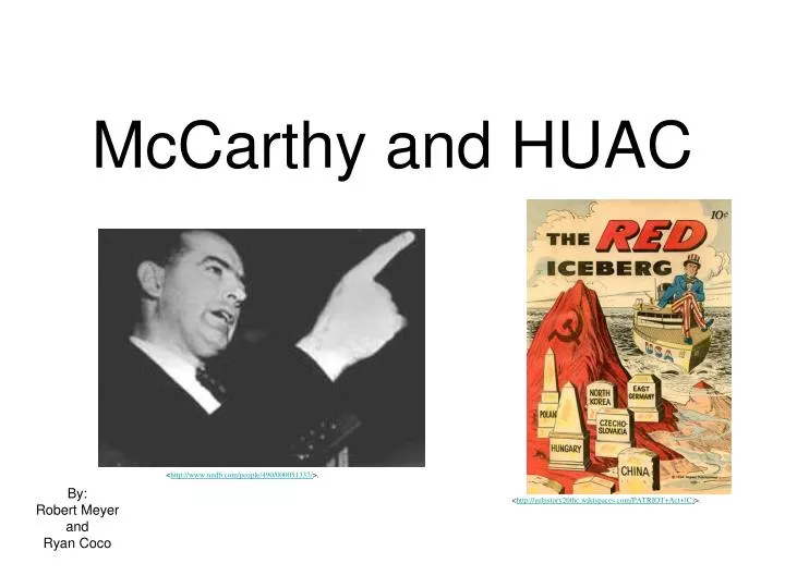mccarthy and huac