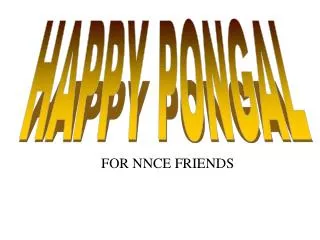 HAPPY PONGAL