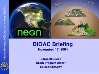 BIOAC Briefing November 17, 2004