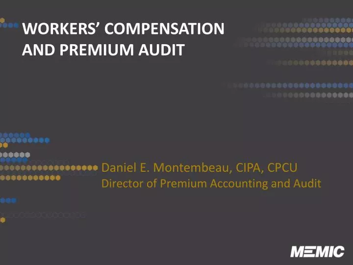workers compensation and premium audit