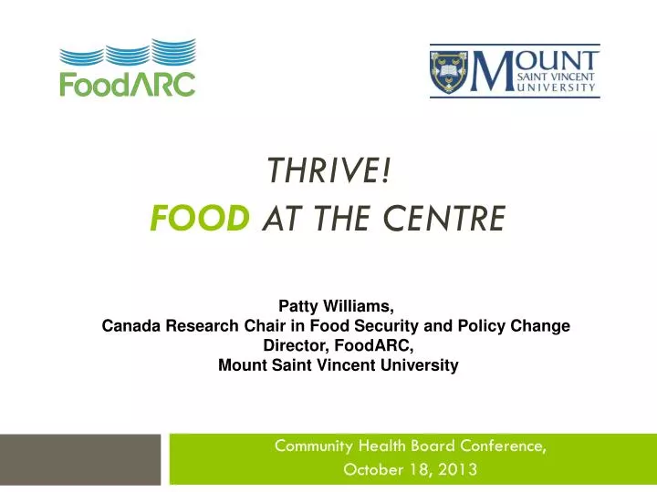 thrive food at the centre