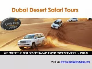 Dubai Desert Safari - Book Desert Safari Tours Dubai