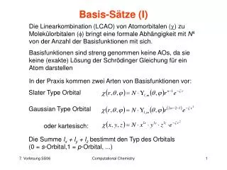 basis s tze i