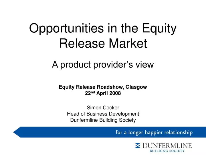 opportunities in the equity release market