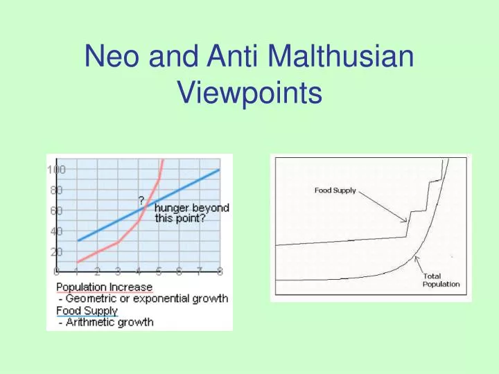 neo and anti malthusian viewpoints