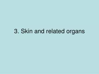 3. Skin and related organs