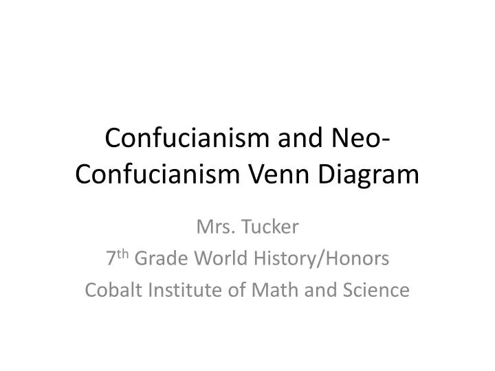 confucianism and neo confucianism venn diagram