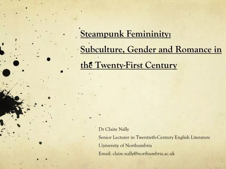 steampunk femininity subculture gender and romance in the twenty first century