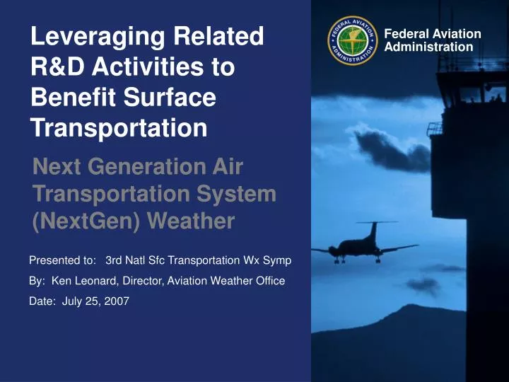 leveraging related r d activities to benefit surface transportation