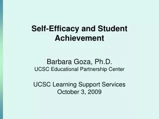 Self-Efficacy and Student Achievement