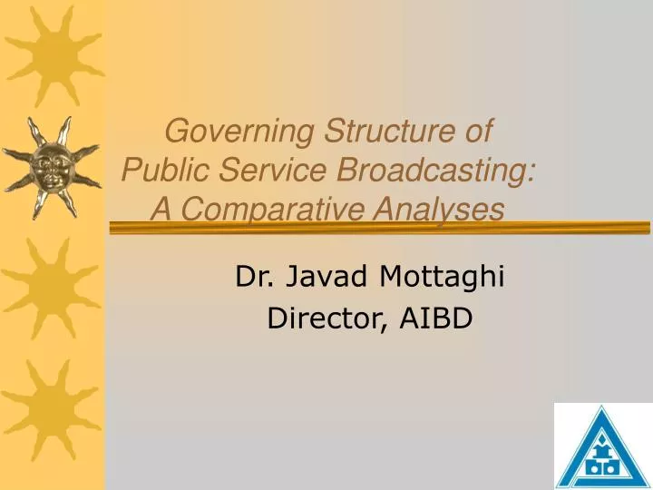 governing structure of public service broadcasting a comparative analyses