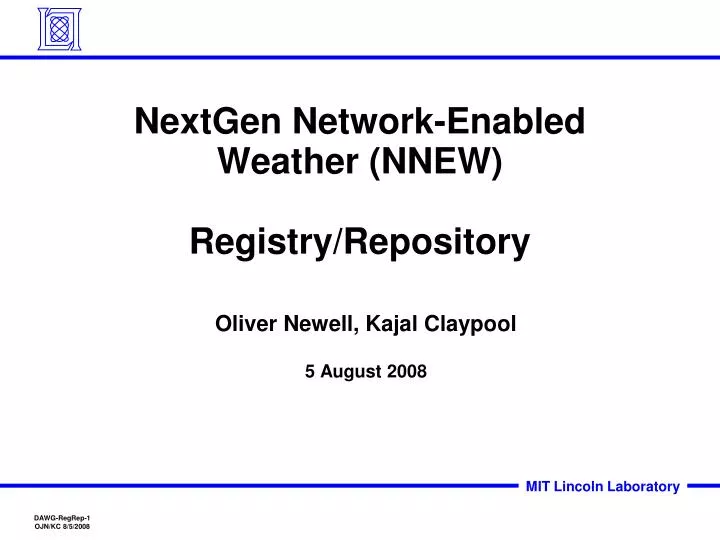 nextgen network enabled weather nnew registry repository