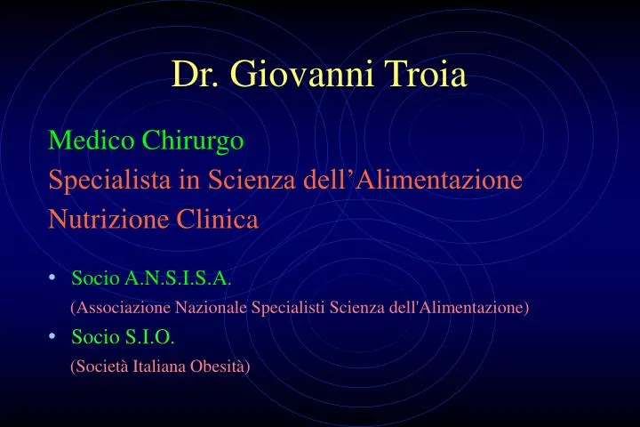 dr giovanni troia