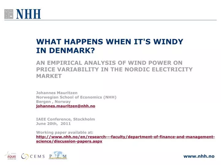 what happens when it s windy in denmark