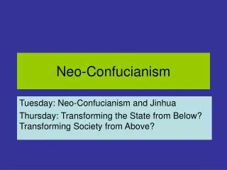 Neo-Confucianism