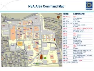 NSA Area Command Map