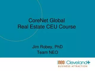 CoreNet Global Real Estate CEU Course
