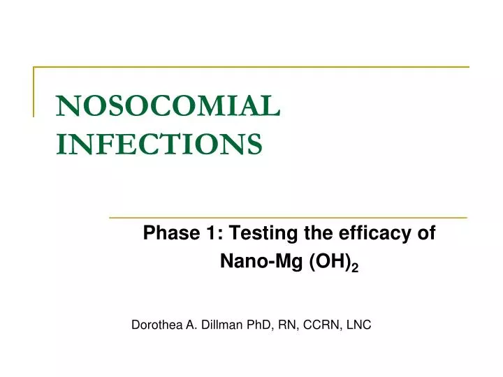 nosocomial infections