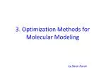 3. Optimization Methods for Molecular Modeling - slide 1