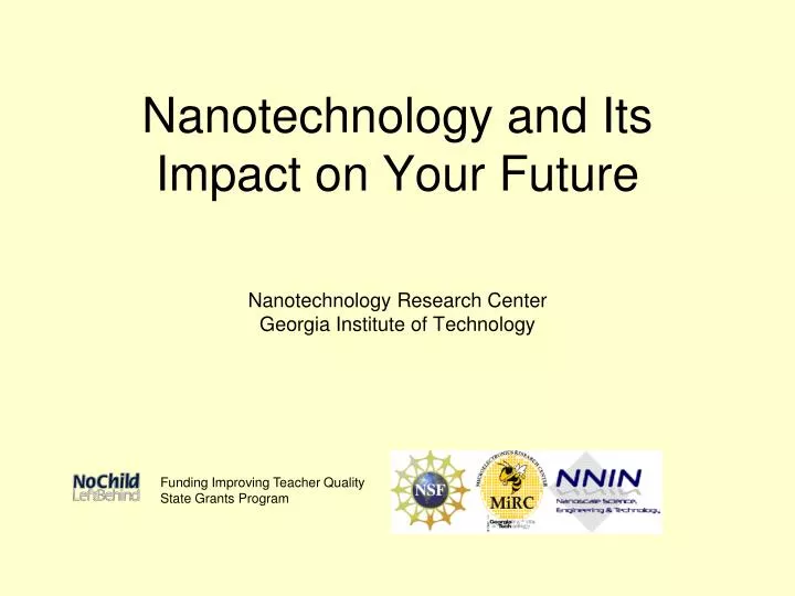 nanotechnology and its impact on your future