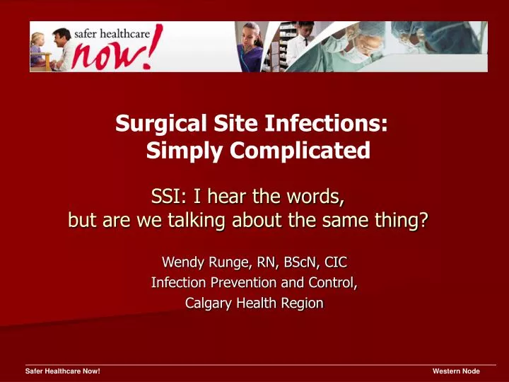 wendy runge rn bscn cic infection prevention and control calgary health region