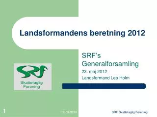 landsformandens beretning 2012