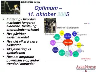 optimum 11 oktober 200 5