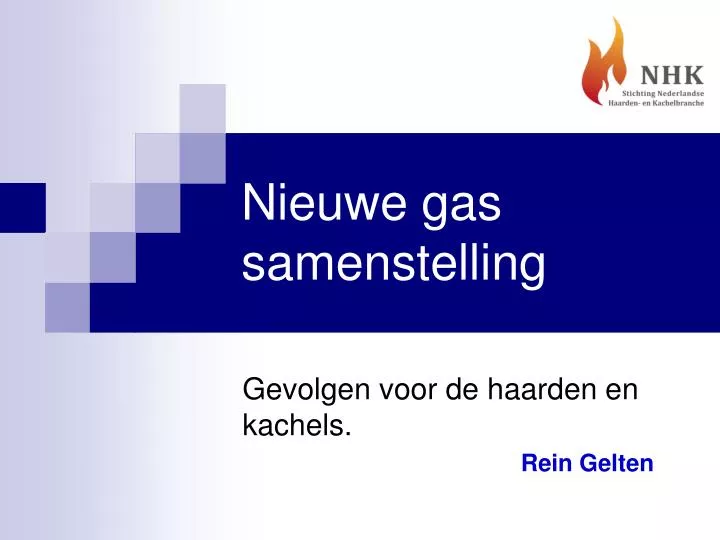 nieuwe gas samenstelling