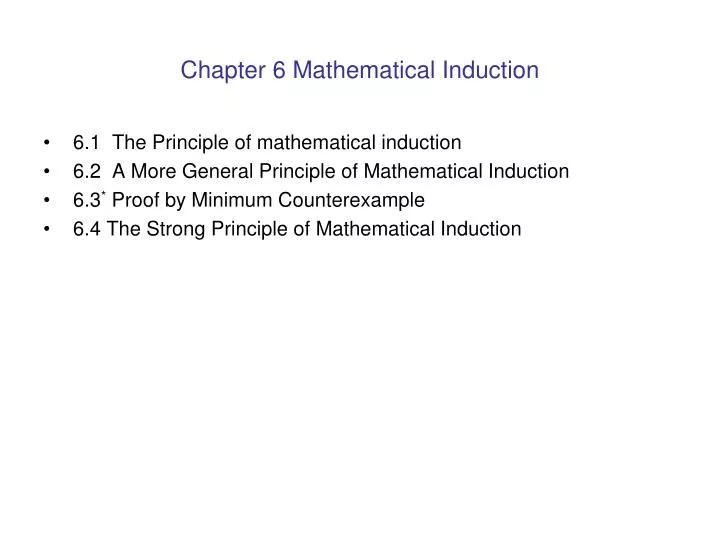 chapter 6 mathematical induction