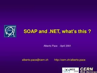 SOAP and .NET, what's this ?