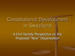 Constitutional Development in Swaziland
