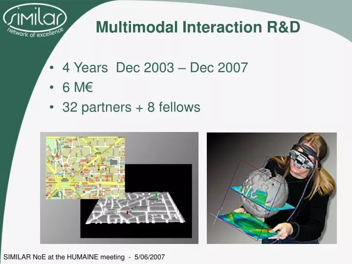 multimodal interaction r d