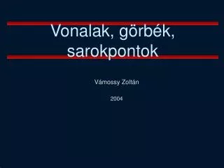 vonalak g rb k sarokpontok