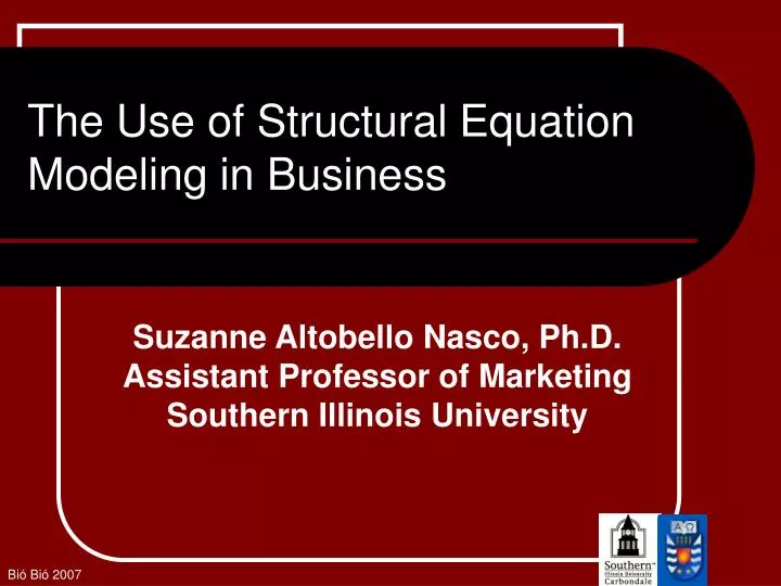 the use of structural equation modeling in business