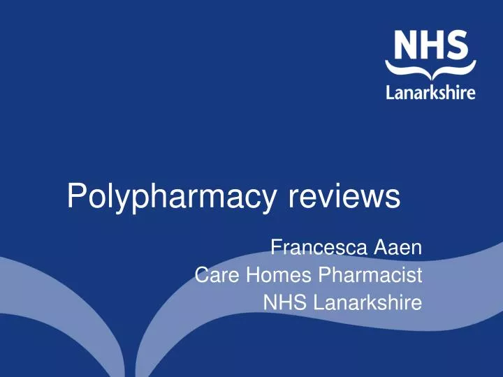 polypharmacy reviews