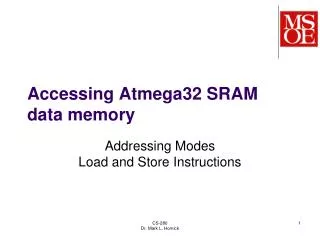 Accessing Atmega32 SRAM data memory