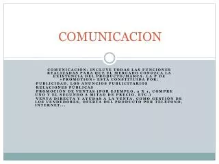comunicacion