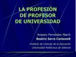 LA PROFESIÓN DE PROFESOR DE UNIVERSIDAD - slide 1