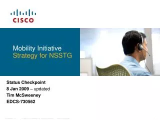 Mobility Initiative Strategy for NSSTG