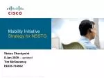 Mobility Initiative Strategy for NSSTG - slide 1