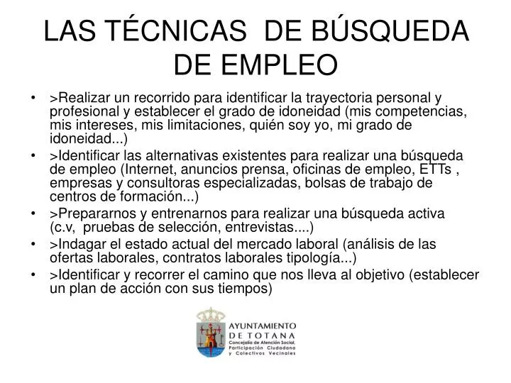 las t cnicas de b squeda de empleo