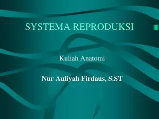 systema reproduksi