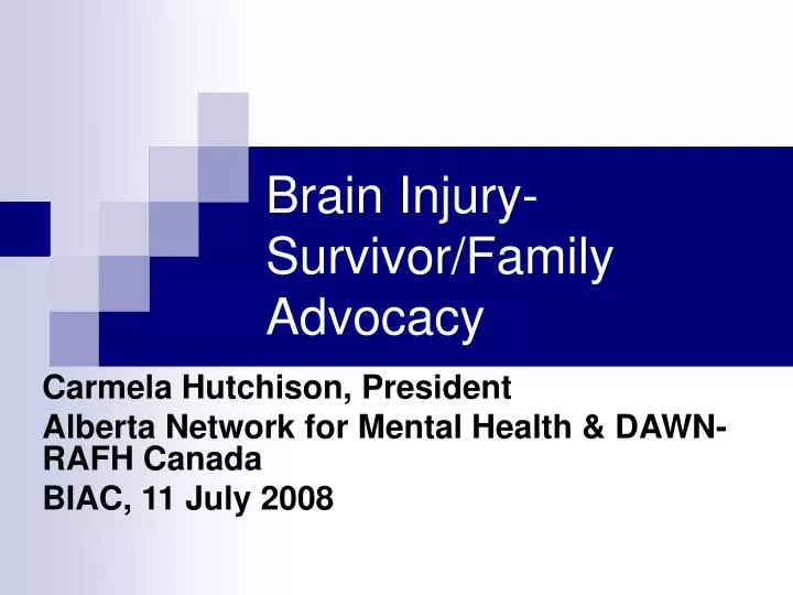 brain injury survivor family advocacy