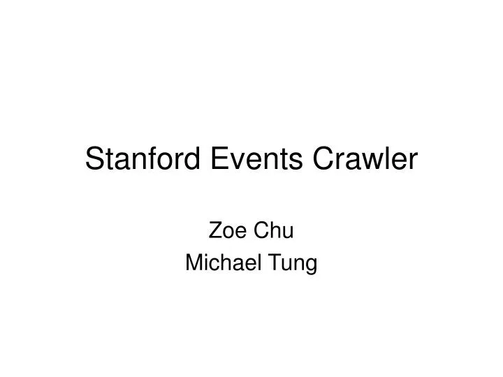 stanford events crawler